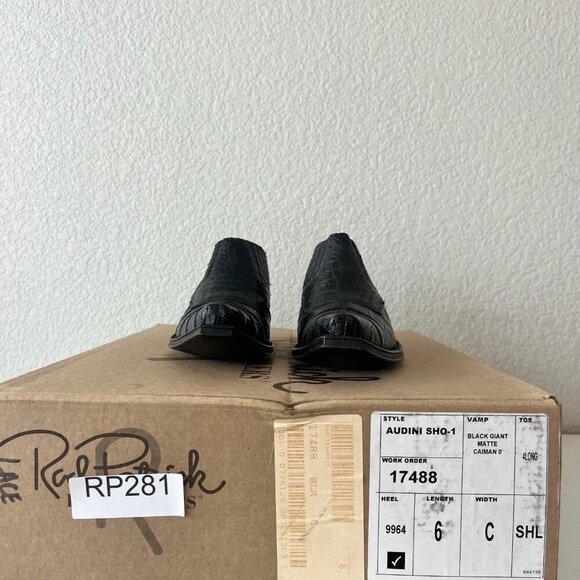 Rod Patrick Womens Pull on Shoes 6C Brown Caiman Exotic Western Boots Loafers - Picture 10 of 11